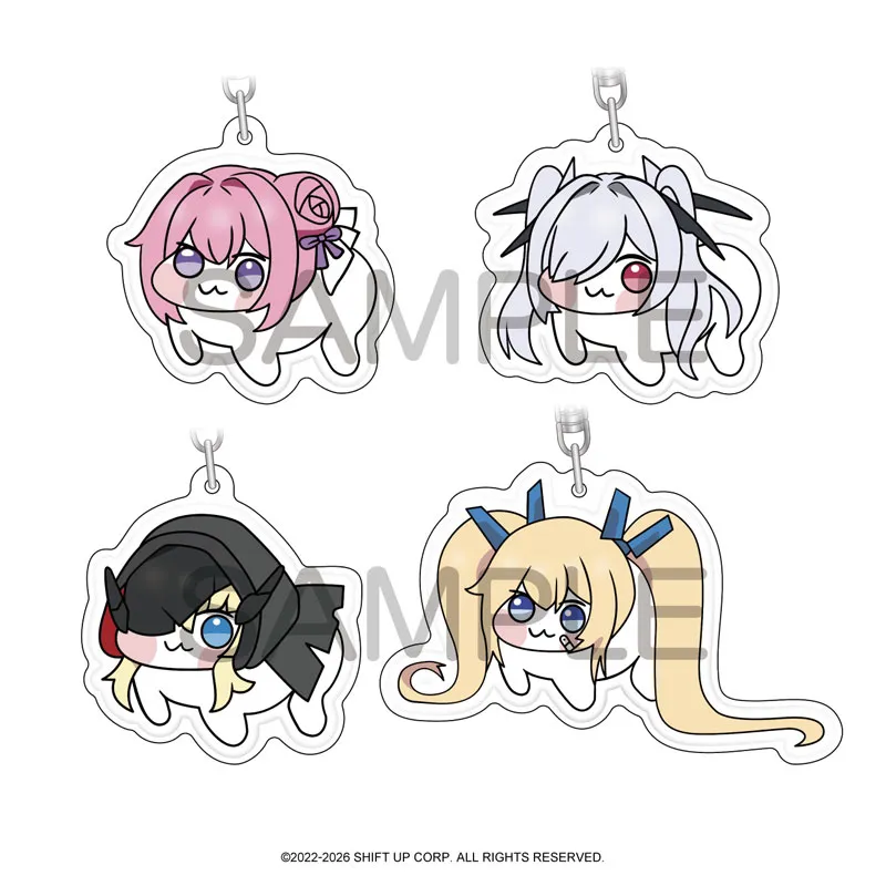Goddess Of Victory: Nikke: Doro Puffy Acrylic Key Holder Blind Box - 1 Unidade Aleatória